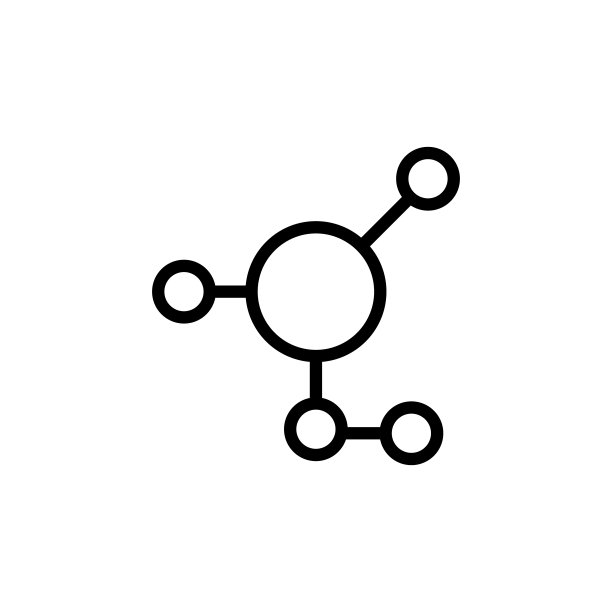 分子化合物图标。移动概念和web应用程序的科学图标元素。细线分子化合物图标可用于网页和移动图片下载