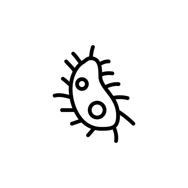 细菌图标：用于移动概念和Web应用的科学元素细线图标图片下载