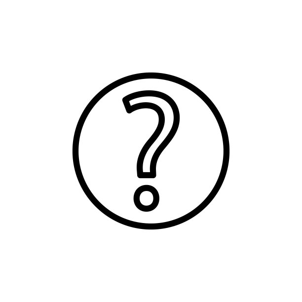 圆圈中的问号图标：科学图标元素，适用于移动概念和Web应用程序图片下载