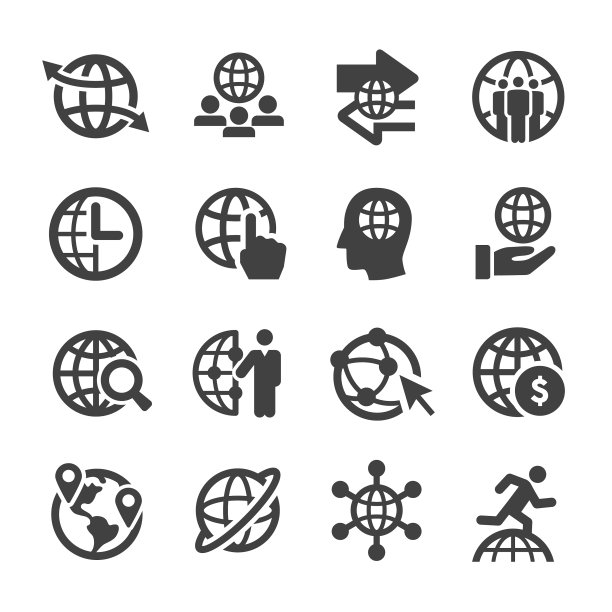 沟通和全球图标-极致系列图片下载