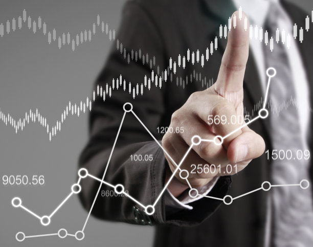 金融符号来自手中图片下载