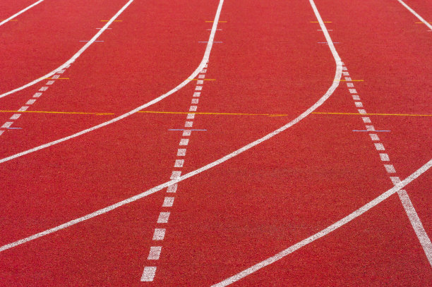 运动场跑道的橡胶标准图片下载