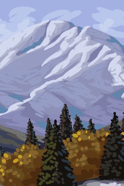 美丽的冬天的风景图片下载