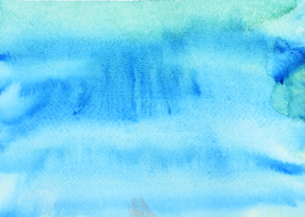 蓝色和绿色污渍在白色表面流动图片下载