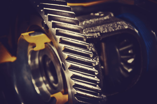 齿轮-电动机的特写图片下载