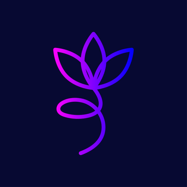 抽象的线条花图片下载