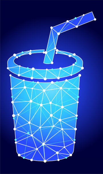 苏打蓝色三角形节点向量模式图片下载