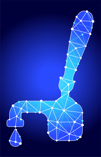 饮料上点击蓝色三角形节点矢量模式图片下载