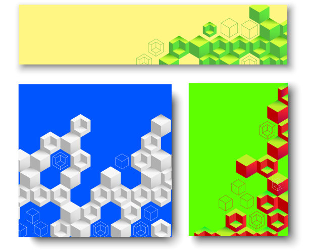 彩色背景与抽象几何图案。图片下载