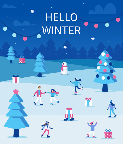 你好,冬天素材图片