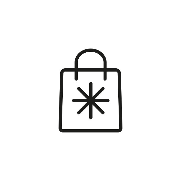 纸袋线条图标图片下载