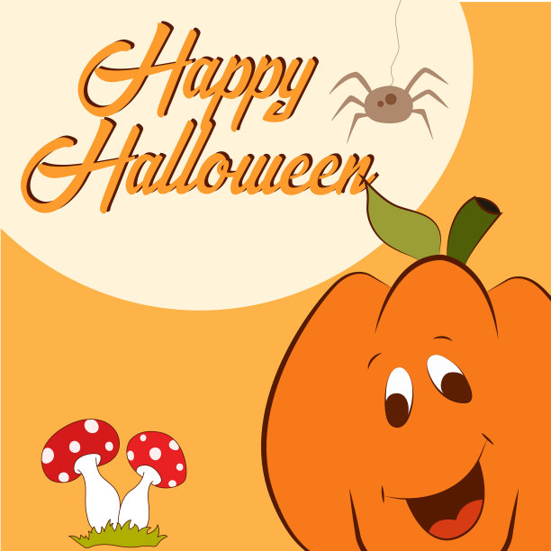 手绘矢量万圣节贺卡，传单，横幅，海报模板。万圣节传统人物的涂鸦。万圣节快乐涂鸦。矢量插图。图片下载