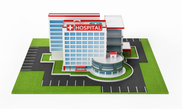 一般的现代医院建筑外观图片下载