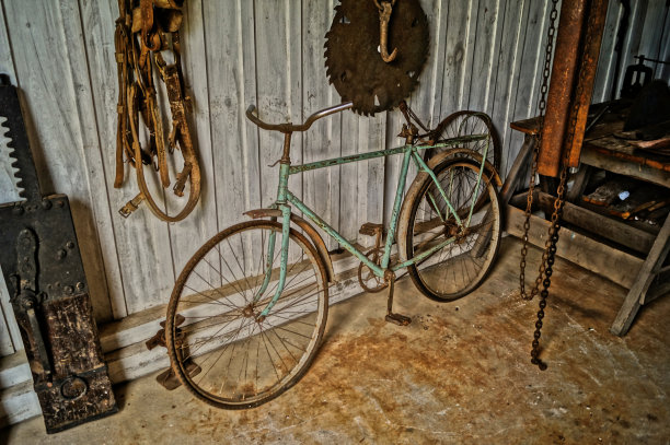 古董:古董自行车图片下载