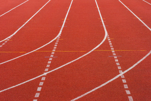 运动场跑道的橡胶标准图片下载