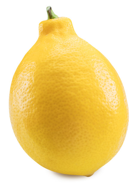 成熟的柠檬水果。文件包含裁剪路径。图片下载