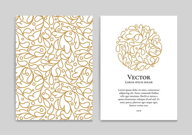 金色和白色的复古请帖。用于制作传单，菜单，宣传册。豪华装饰。图片下载
