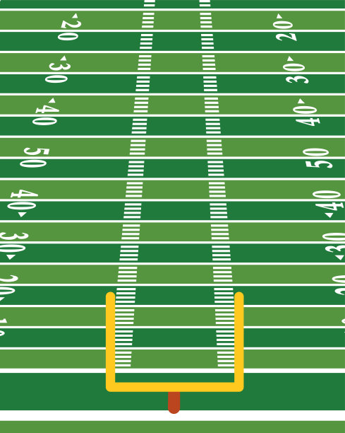 美式橄榄球场垂直背景插图图片下载