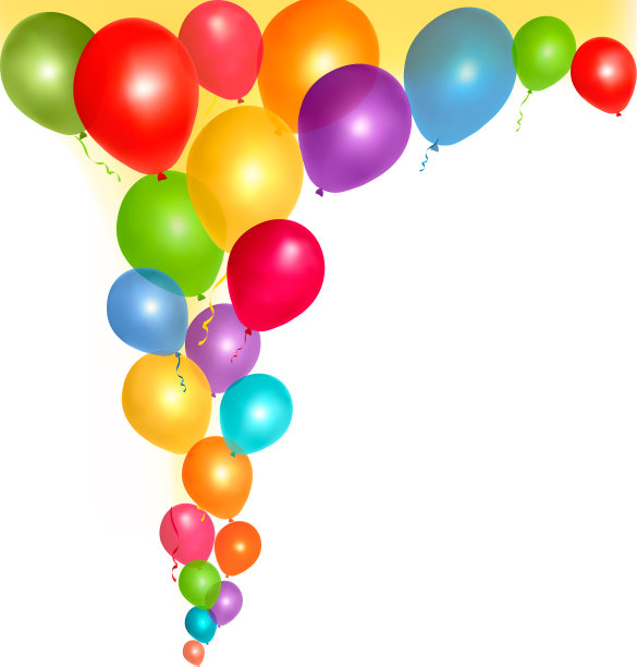 气球框架构成与空间为您的文本。矢量插图。图片下载