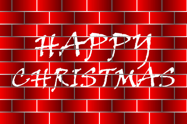 圣诞快乐-白色和红色图片下载