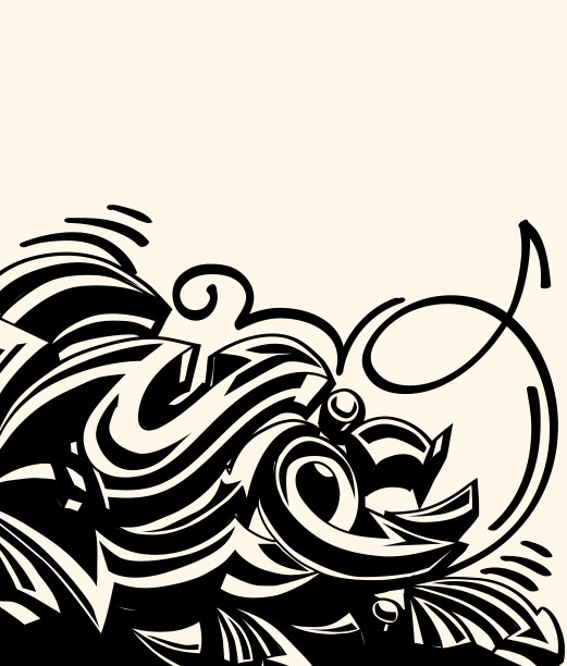 单色涂鸦箭头背景素材图片