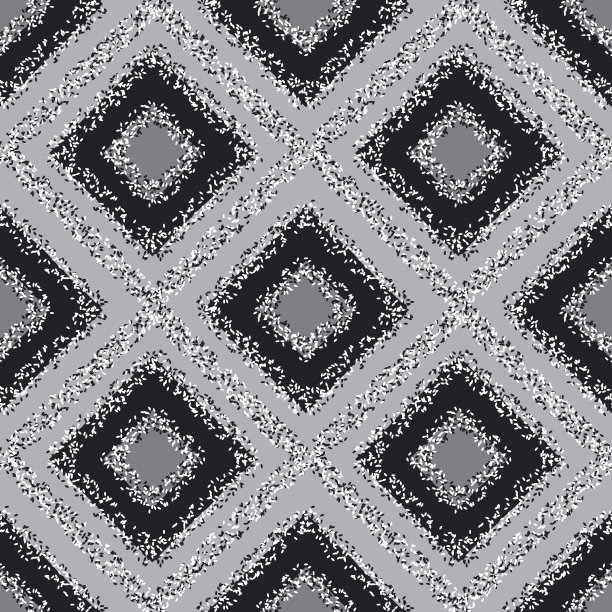 黑白格子地毯无缝图案图片下载