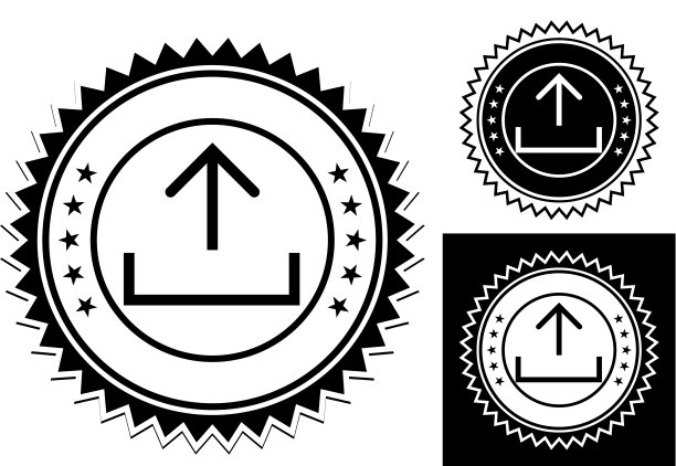 上传托盘与箭头图标图片下载