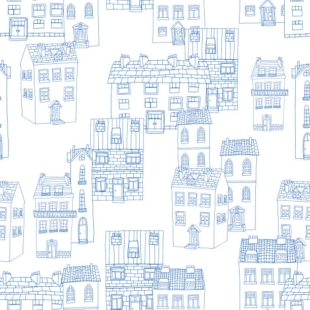 可爱矢量无缝图案，搞笑卡通背景，适合宝宝、儿童、儿童、婴儿、城市时尚壁纸设计图片下载