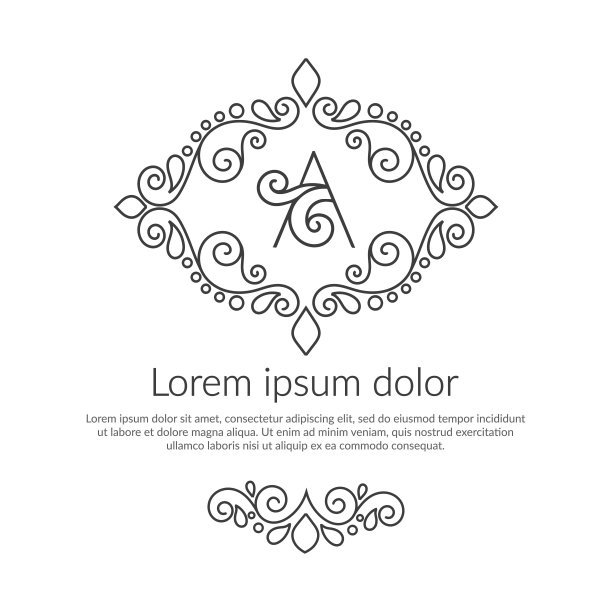 黑白相间的标志。伟大的标志，字母，邀请，传单，菜单，小册子。图片下载