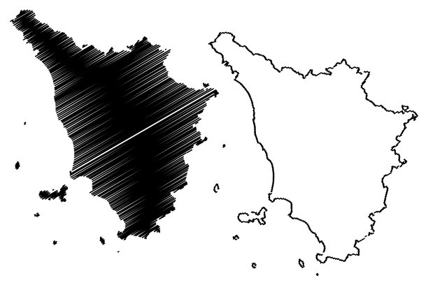 托斯卡纳地图矢量图片下载