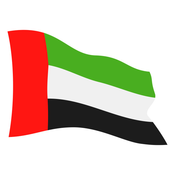 阿拉伯联合酋长国飞行banner矢量扁平图标图片下载