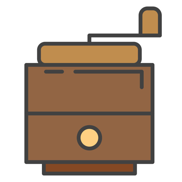 咖啡线图标咖啡研磨机图片下载