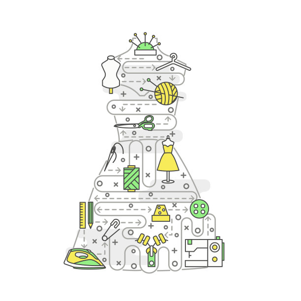 矢量细线艺术剪裁海报横幅模板图片下载