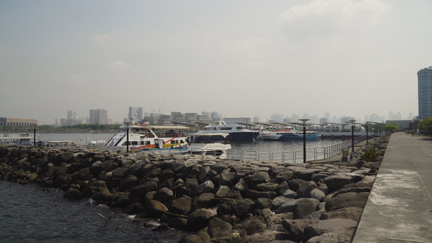 有摩天大楼和建筑的城市。菲律宾,马尼拉马卡迪图片下载