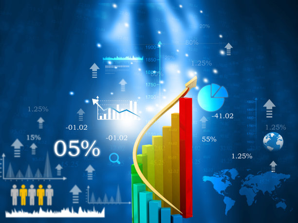 股票交易所增长图表图片下载