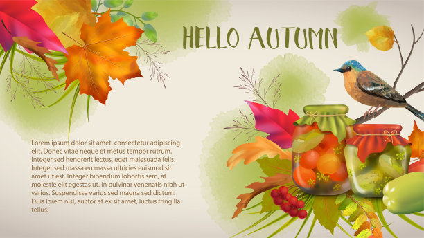 向量秋天背景图片下载