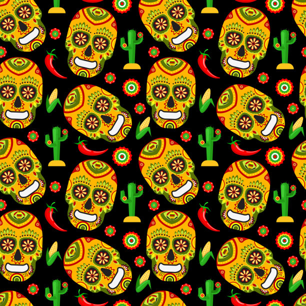 墨西哥日的图案图片下载