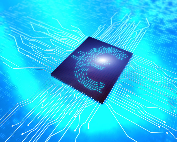 电子金融技术、数据网络核心、电路板和货币符号、欧元图片下载