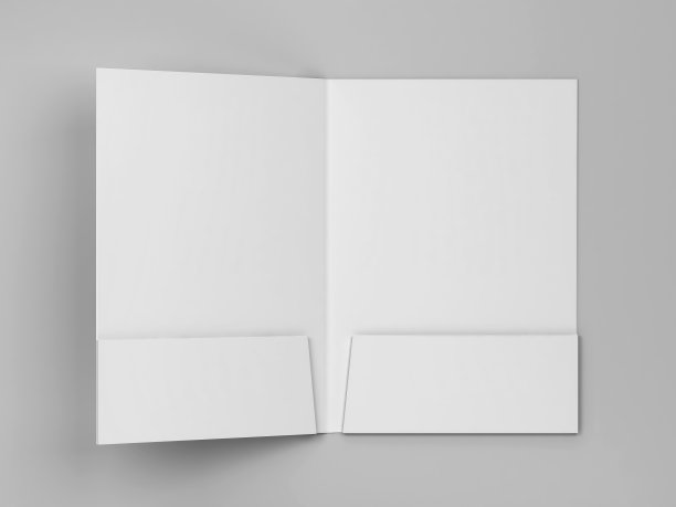 空白纸文件夹模型图片下载