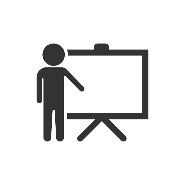 扁平风格培训教育图标：研讨会矢量图，学校课堂教学概念图片下载
