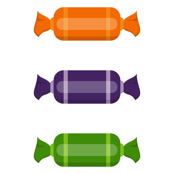 色彩斑斓的万圣节糖果图片下载