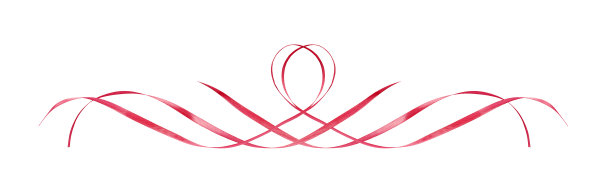 粉红色的缎带排成一排图片下载