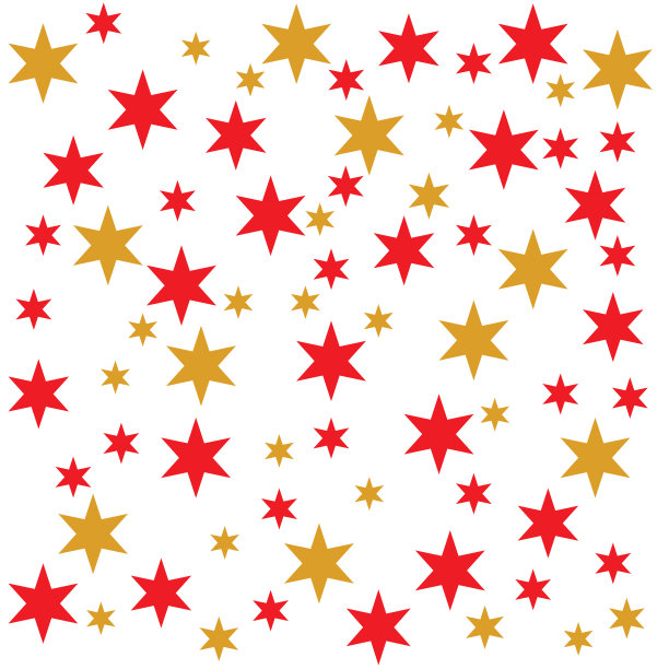 红色和黄色的星星背景图片下载