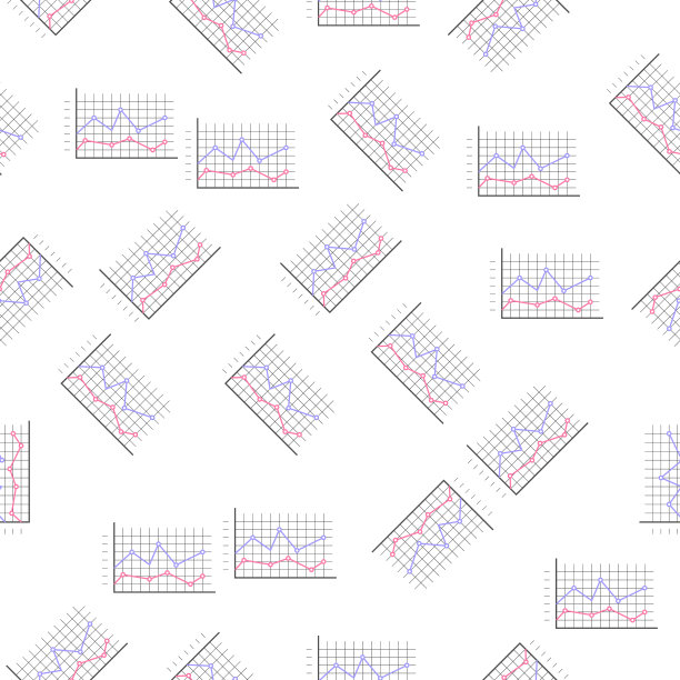 模式风格中的对数图。其中一个图表和图表收集图标可以用于UI, UX图片下载