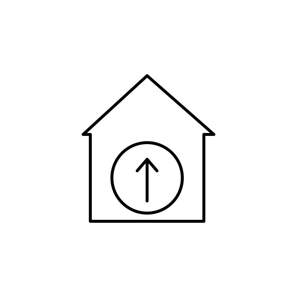 移动网页应用房屋图表轮廓图标图片下载