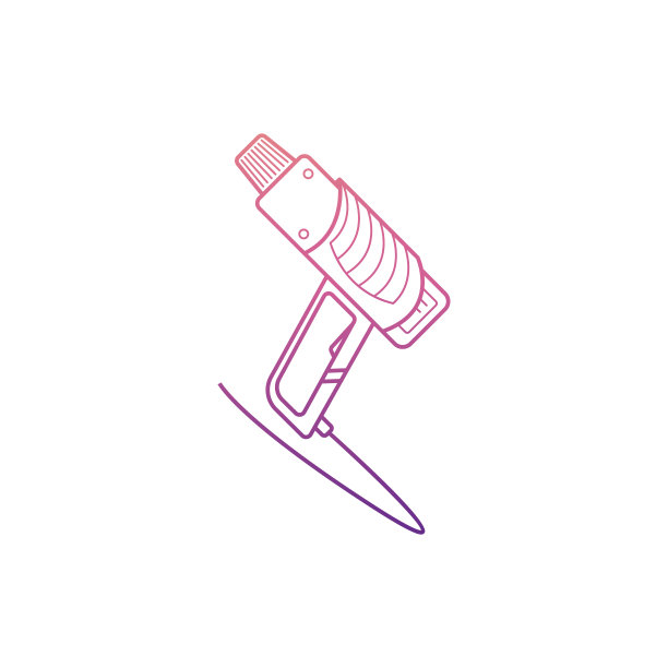 诺兰风格的吹风机图标。其中家居维修工具收集图标可以用于UI, UX图片下载