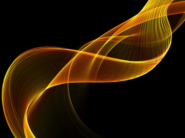 抽象橙色波浪背景图片下载