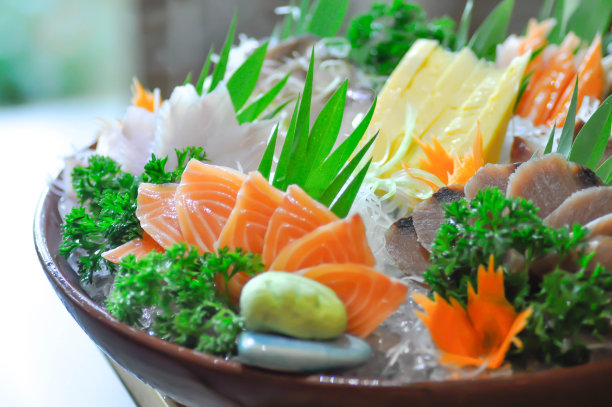 生鱼或生鲑鱼图片下载