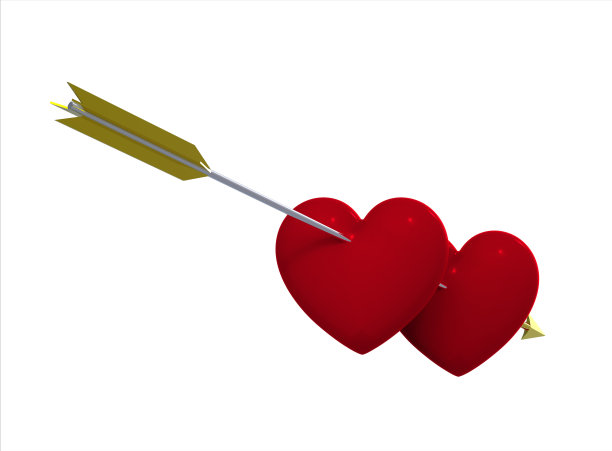 两颗心被箭刺穿图片下载