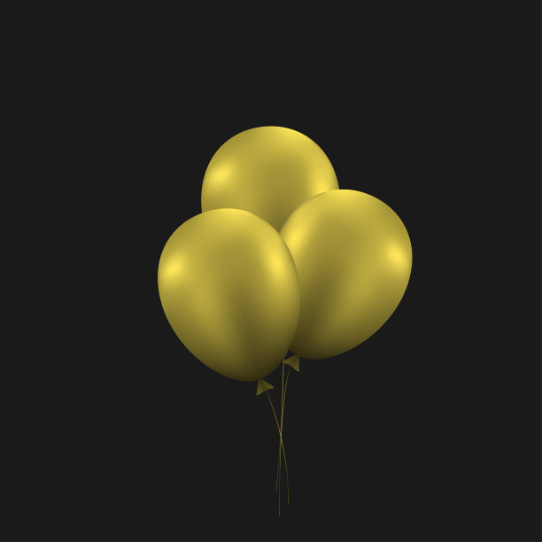 现实的金色balloons2图片下载